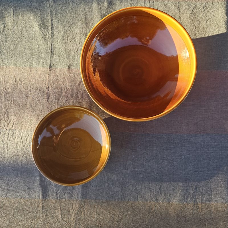 Ciotola grande "penelopina" color miele.